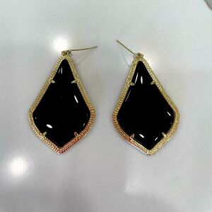 Kendra Scott Earrings - Gold and Black